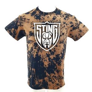 STING Wrestling Acid Washed Distressed Band Tee Rock Tee Rap Tee Punk Metal Tee